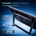 EMODERN 15.6-Inch Android 15 Portable Smart TV Supports Voice Remote Control, US Plug, EU Plug
