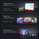 EMODERN 14.1-Inch Android 15 Portable Smart TV Supports Voice Remote Control, US Plug, EU Plug