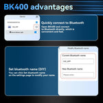 Strumento diagnostico per il monitoraggio della batteria dell'auto KONNWEI 360V, BK400