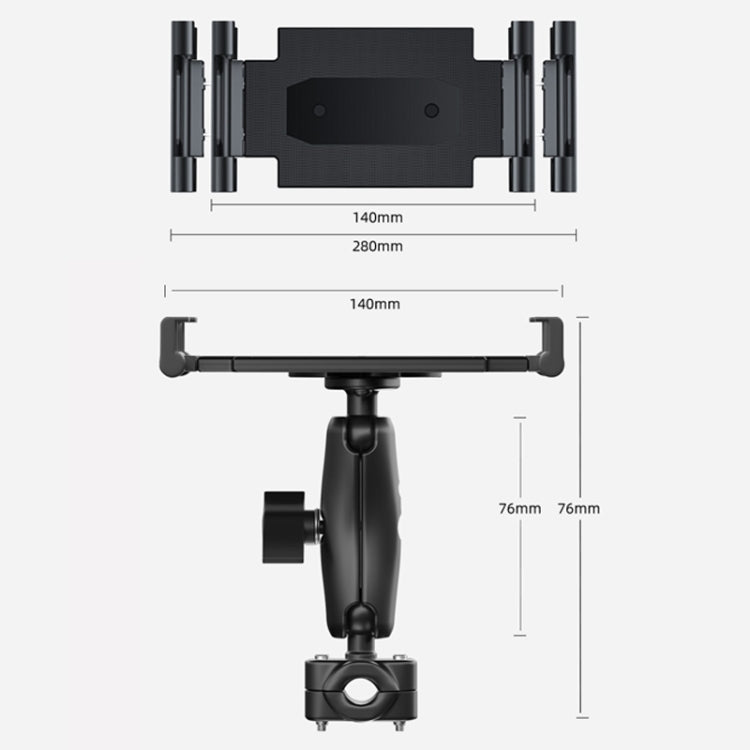 Staffa poggiatesta estensibile per tablet auto