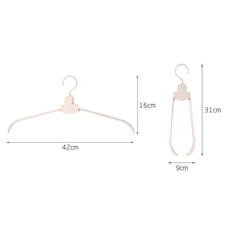 Appendiabiti pieghevole da viaggio in plastica 42x16 cm
