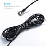 Antenna radio estesa con base magnetica e connettore F