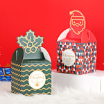 Scatola caramelle Natale in carta 8,5x8,5x18 cm