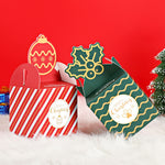 Scatola caramelle Natale in carta 8,5x8,5x18 cm