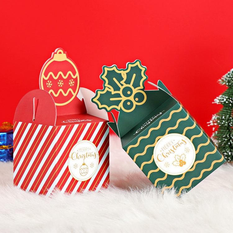 Scatola caramelle Natale in carta 8,5x8,5x18 cm