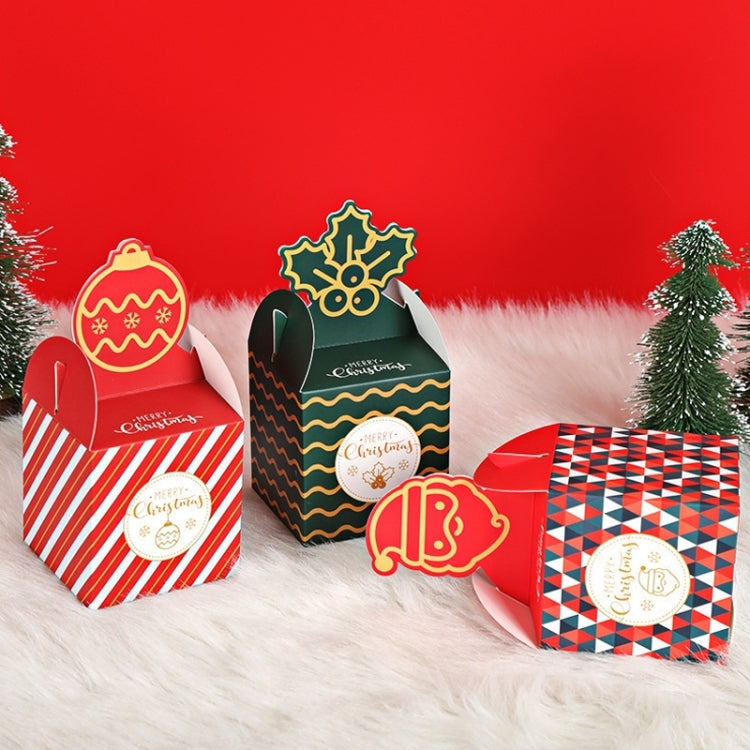 Scatola caramelle Natale in carta 8,5x8,5x18 cm