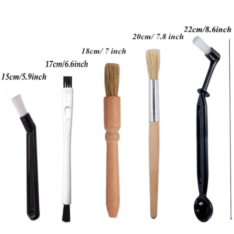 Set spazzole pulizia macchina da caffè 8 tipi