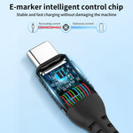 Cavo ricarica doppio Tipo C nylon per iPhone 15