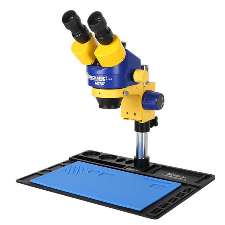 Microscopio stereo trinoculare MECHANIC MC-75TB1 con luce LED
