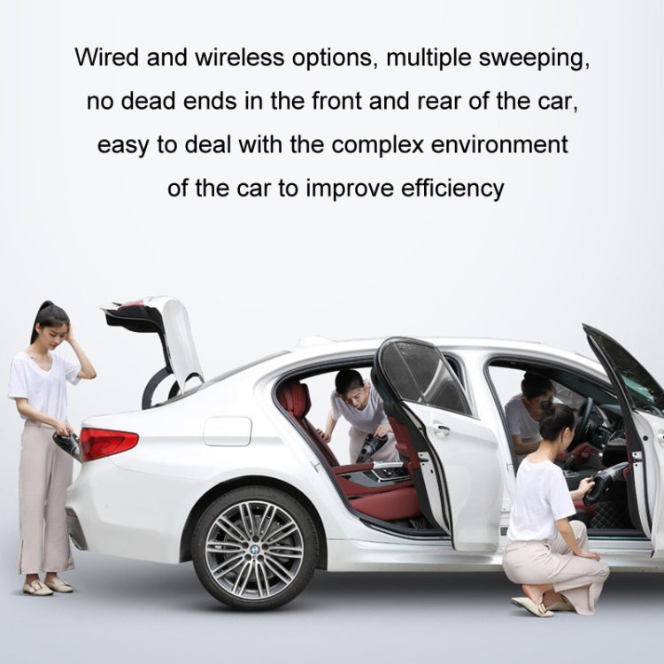 Aspirapolvere portatile per auto 90W cablato e wireless