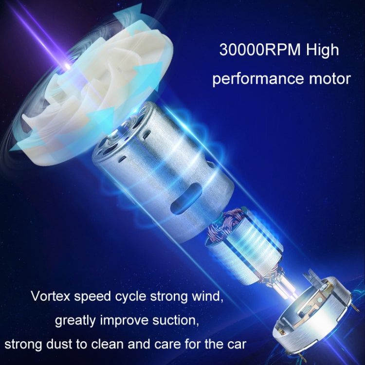 Aspirapolvere portatile per auto 90W cablato e wireless
