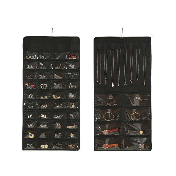Borsa organizer gioielli 48 griglie in tessuto