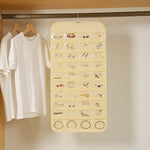 Borsa organizer gioielli 48 griglie in tessuto