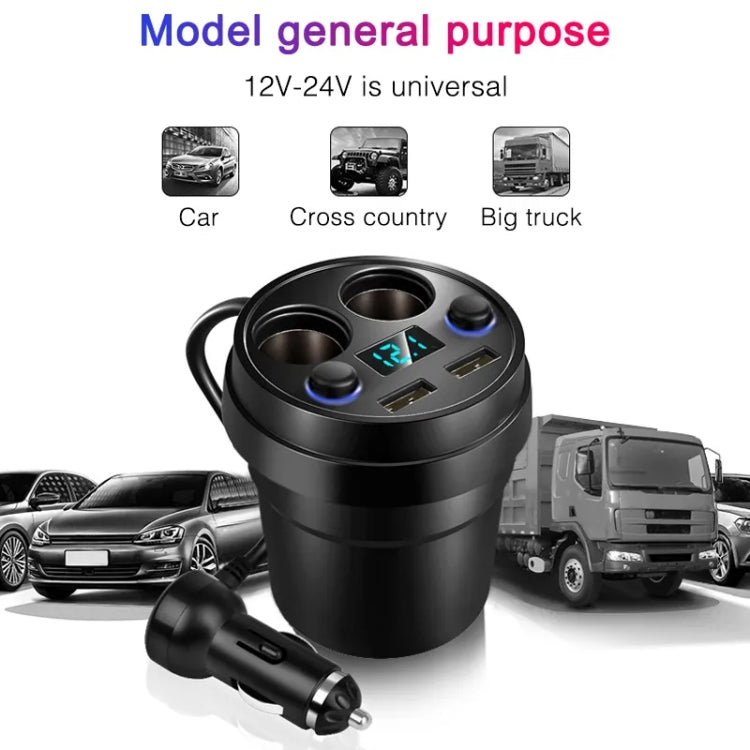 Caricatore auto doppio USB 80W con protezione IC