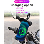 Porta cellulare antipioggia per moto con ricarica USB 5V
