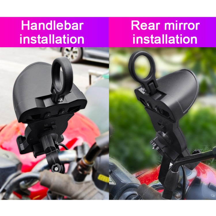 Porta cellulare antipioggia per moto con ricarica USB 5V