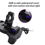 Porta cellulare antipioggia per moto con ricarica USB 5V