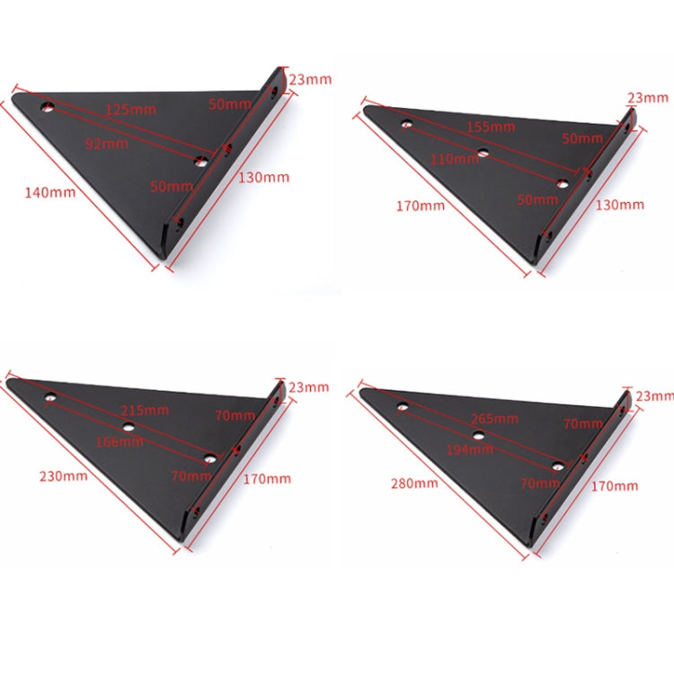 Staffa mensola muro triangolare invisibile 140x130mm