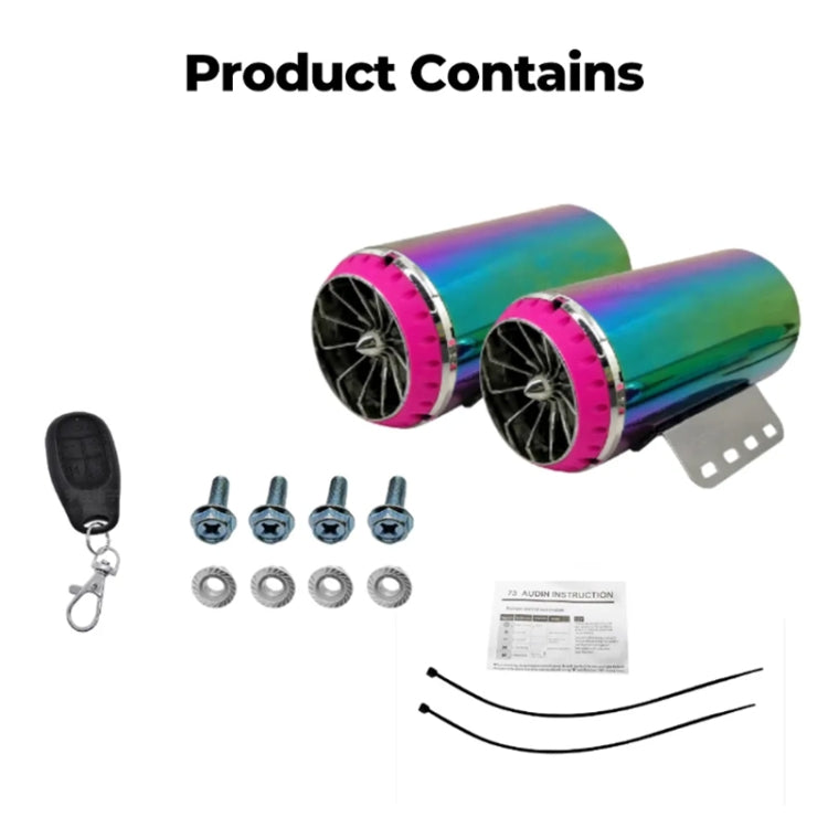 Simulatore tubo scarico audio per subwoofer moto 12V