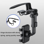 Supporto auto per cellulare con morsetto per parasole