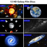 Lampada proiettore cielo stellato con 12 pellicole