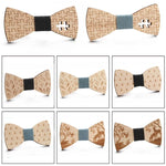 Fiocco da uomo in legno papillon elegante