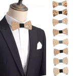 Fiocco da uomo in legno papillon elegante