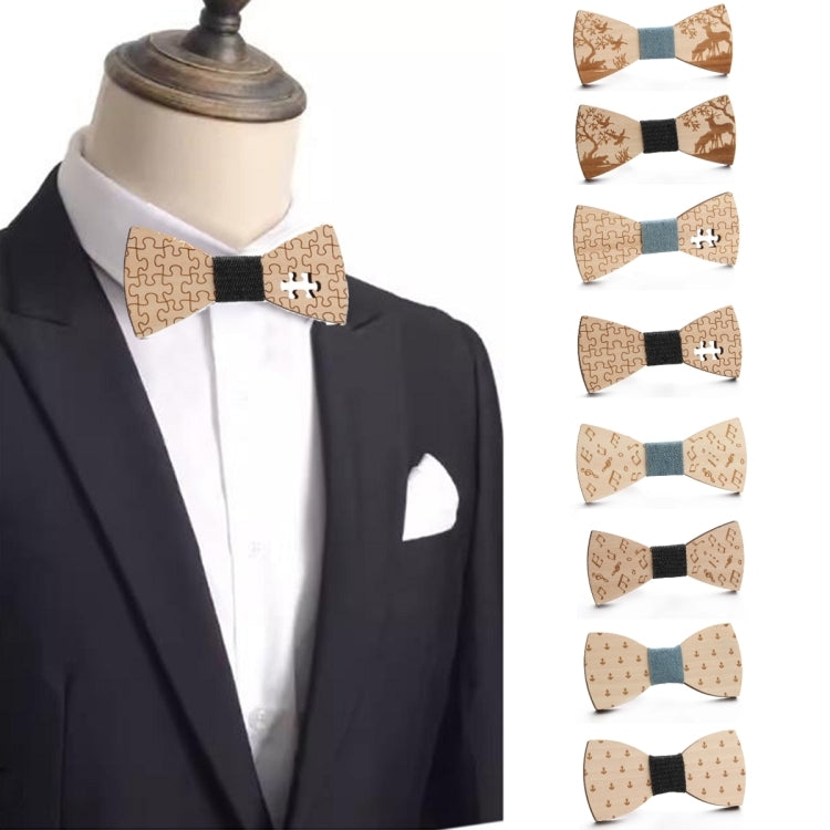 Fiocco da uomo in legno papillon elegante