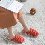 Pantofole in velluto a coste con suola antiscivolo