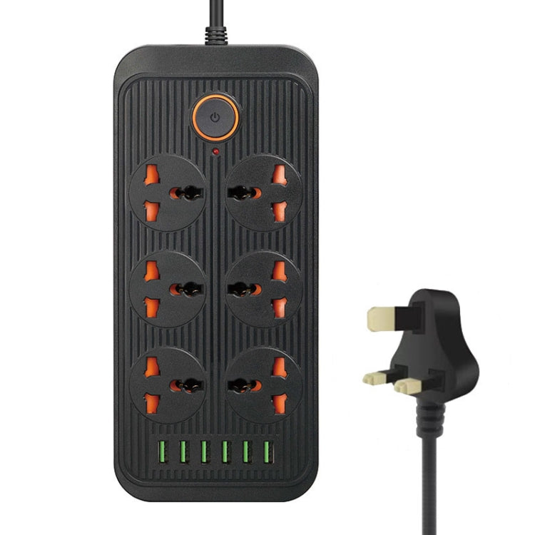 Multipresa 6 spine + 6 porte USB 3000W con interruttore