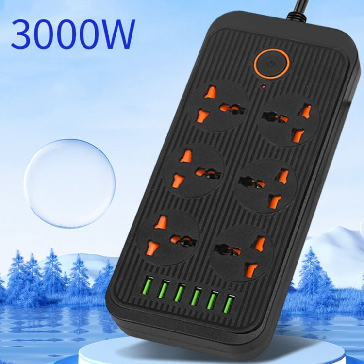Multipresa 6 spine + 6 porte USB 3000W con interruttore