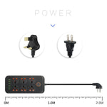 Multipresa 6 spine + 6 porte USB 3000W con interruttore