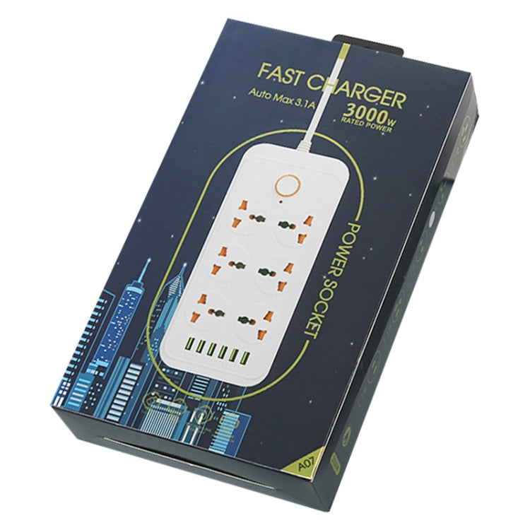 Multipresa 6 spine + 6 porte USB 3000W con interruttore