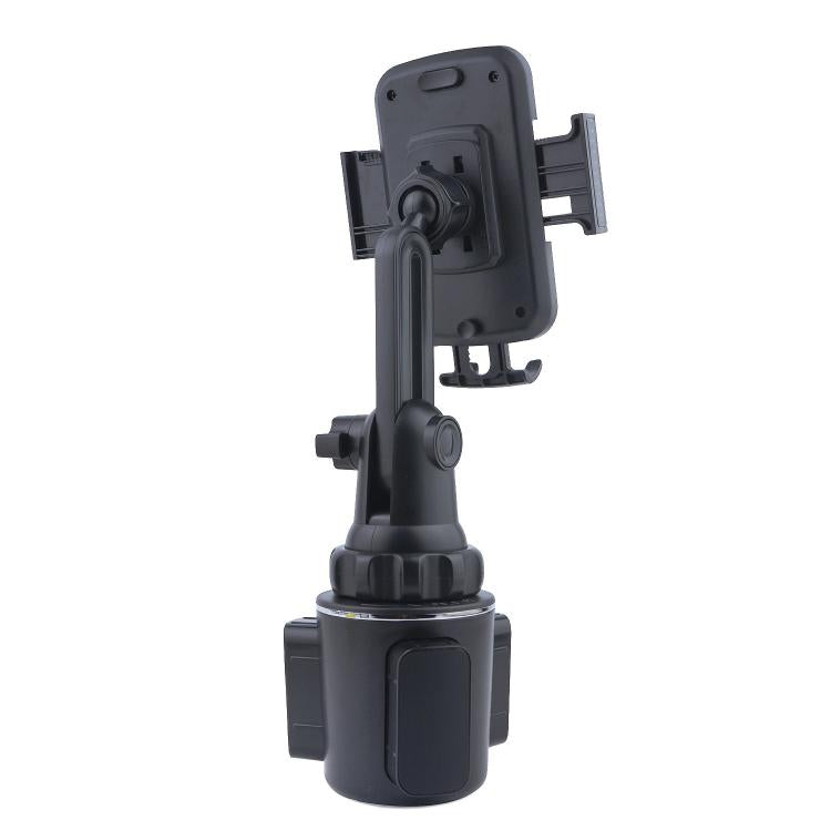 Portabicchiere auto con supporto cellulare regolabile