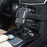 Portabicchiere auto con supporto cellulare regolabile