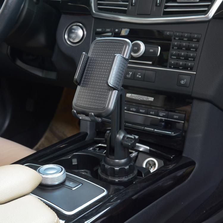 Portabicchiere auto con supporto cellulare regolabile