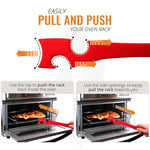 Strumento push-pull in silicone per friggitrice ad aria