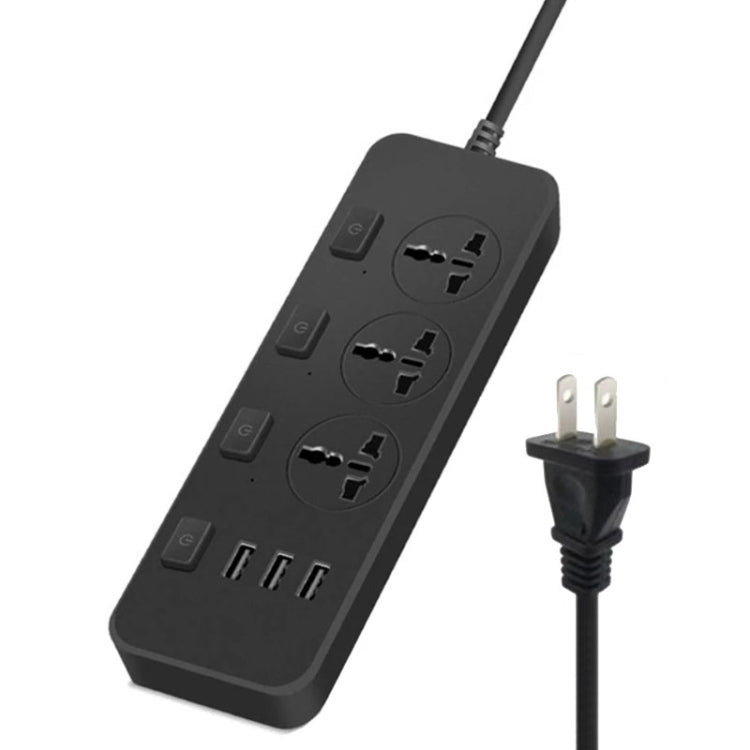 Presa multipresa 3 spine + 3 porte USB 2500W con interruttore