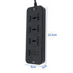 Presa multipresa 3 spine + 3 porte USB 2500W con interruttore