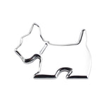 Adesivo decorativo in metallo per auto con emblema cane