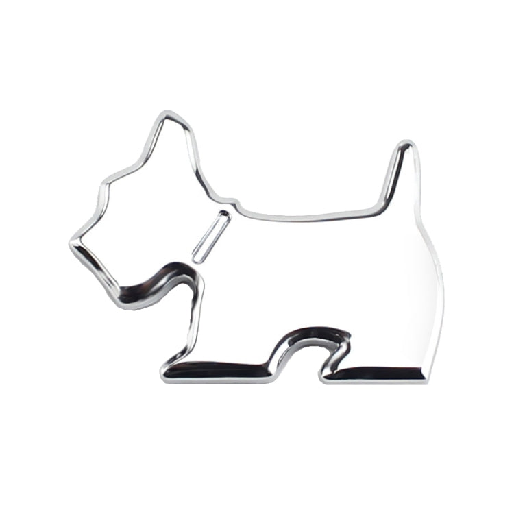 Adesivo decorativo in metallo per auto con emblema cane