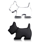 Adesivo decorativo in metallo per auto con emblema cane