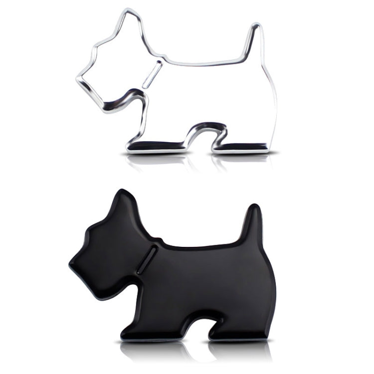 Adesivo decorativo in metallo per auto con emblema cane