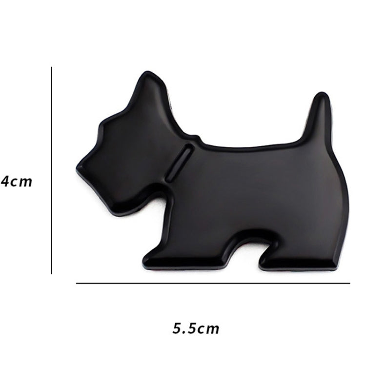 Adesivo decorativo in metallo per auto con emblema cane