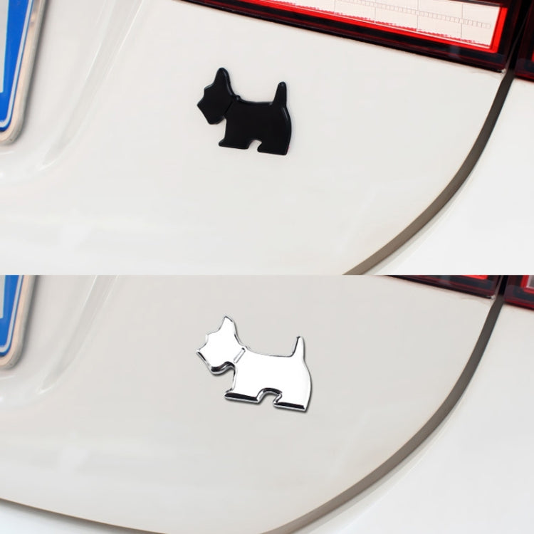 Adesivo decorativo in metallo per auto con emblema cane