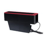 Scatola portaoggetti per seggiolino auto con doppia USB