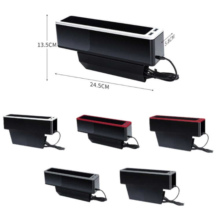 Scatola portaoggetti per seggiolino auto con doppia USB