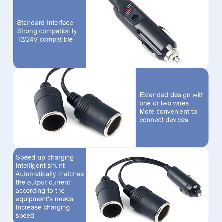 Estensione accendisigari auto in rame 12-24V 10A doppia uscita