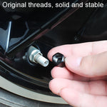 Set 4 tappi valvola in metallo per auto universali