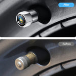 Set 4 cappucci valvole metallo universali auto